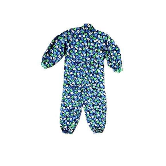 DVF x Target Jazz Dots Women's Nylon Jumpsuit Blue/Green/White Print XXS NWT - Picture 7 of 7